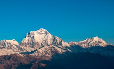 snow-covered mountain range