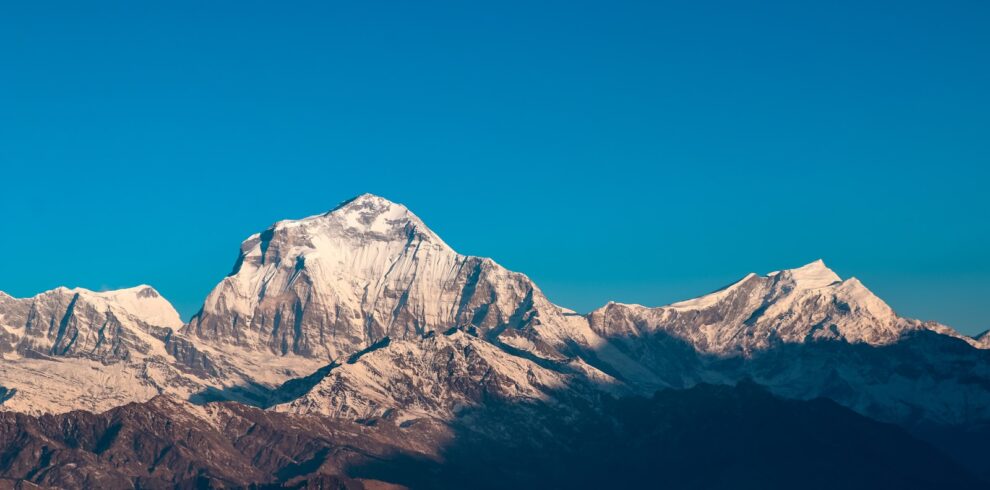 snow-covered mountain range